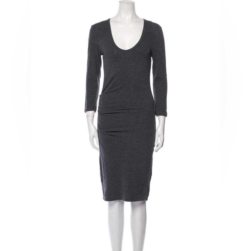 JAMES PERSE cotton scoop neck bodycon dress made in USA XL